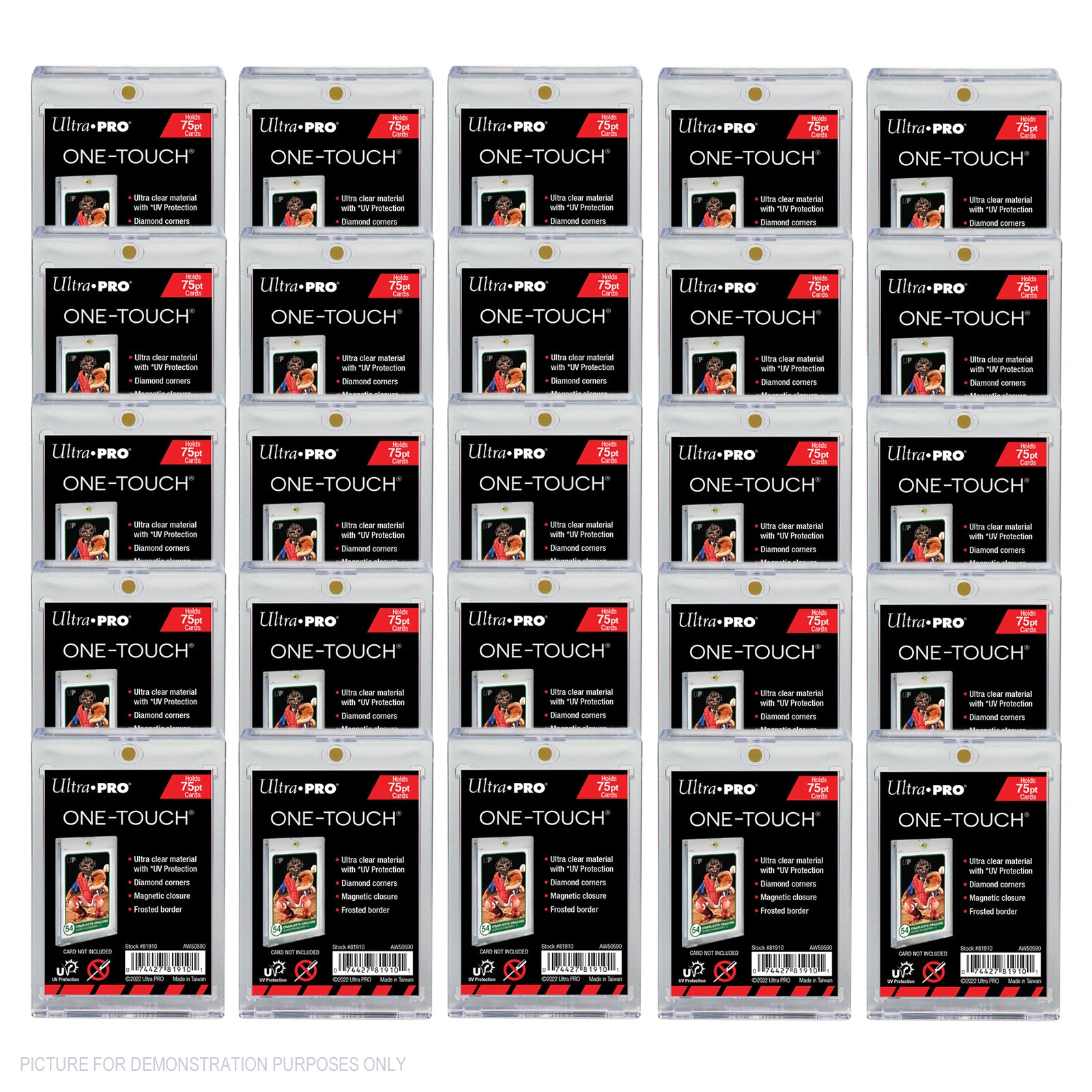 Ultra Pro One Touch Magnetic Trading Card Holder - 75pt - Shipper of 25